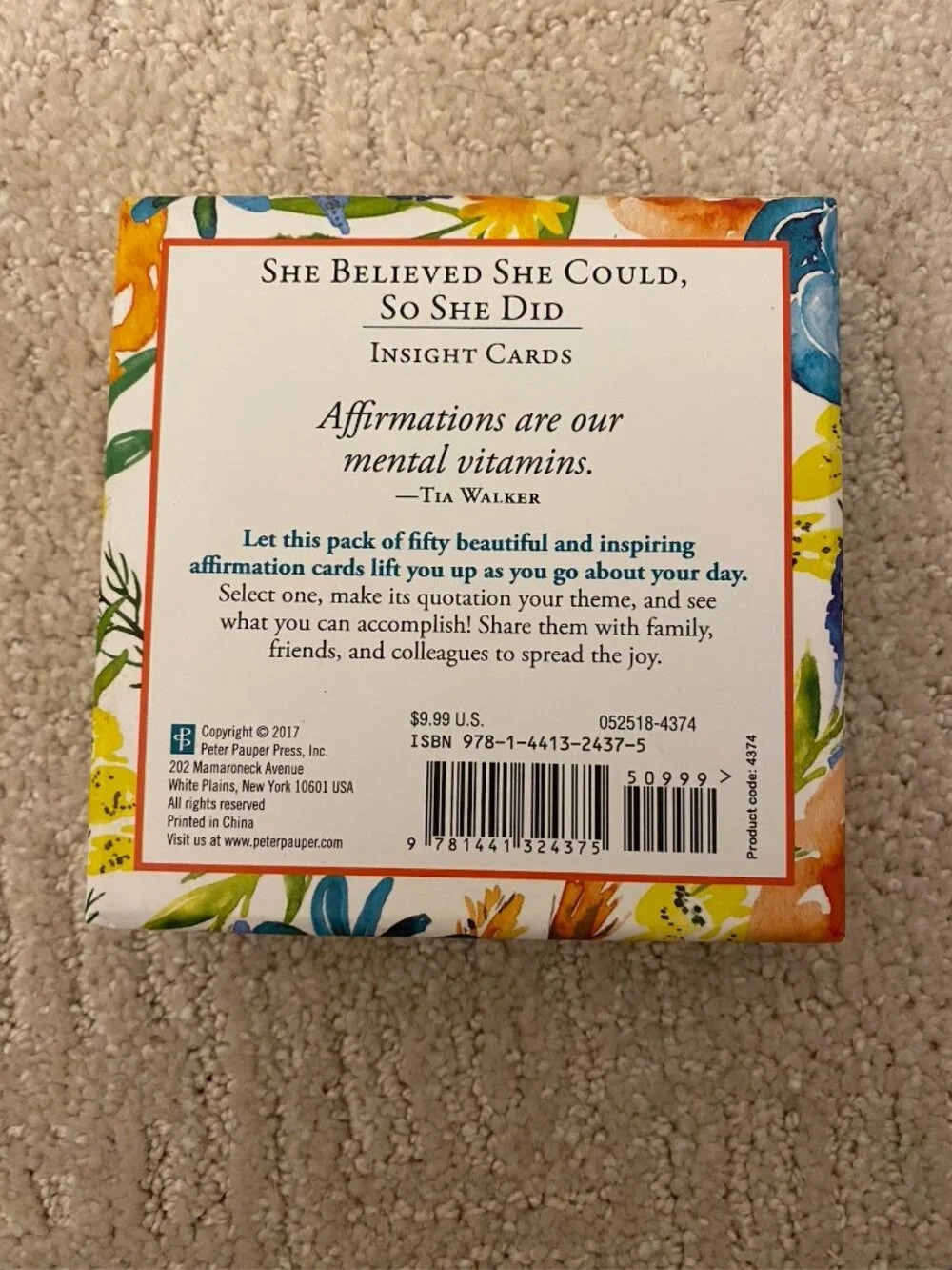 She Believed She Could, So She Did Inspirational Card Set